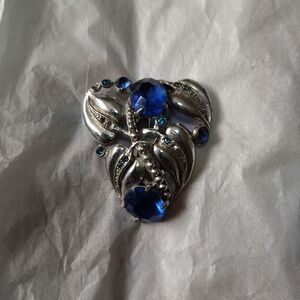 Vintage Rhinestone Embellished Dress Clip